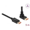 „DeLOCK DisplayPort“ kabelis, kištukas, tiesus į kištuką, 90° kampu į viršų, 8K 60 Hz, 5 m, 5 m, DisplayPort, DisplayPort, kištukas, kištukas, 7680 x 4320 pikselių