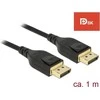 DELOCK DisplayPort kabelis 8K 60 Hz 1 m DP 8K sertifikuotas