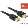 Delock Cable Displayport 1.4 vyriškas daugiau Displayport vyriškas (20 kontaktų) 8K 5m
