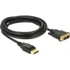 DELOCK Cable Displayport 1.2 male > DVI 24+1 male passive 3 m juodas