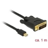 Kabelis Delock DisplayPort Mini - DVI-D 1m juoda (83988)