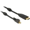 DeLOCK 83732, 5 m, Mini DisplayPort, HDMI, Kištukas, Kištukas, Auksinis