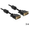 Delock Cable DVI 24+1 vyriškas > DVI 24+1 kišas 3 m juodas