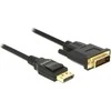 DELOCK Cable Displayport 1.2 male > DVI 24+1 male passive 3 m juodas