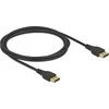 Delock DisplayPort kabelis 8K 60 Hz 2 m DP 8K sertifikuotas be prisegimo funkcijos