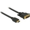 Kabelis Delock HDMI - DVI- D 5m juoda (85656)