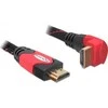 Delock kabelis, HDMI A kištukas > HDMI A kištukas kampinis 4K 1 m