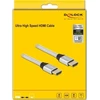 Delock Ultra High Speed HDMI kabelis 48 Gbps 8K 60 Hz sidabrinis 2 m sertifikuotas