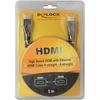 Delock kabelis HDMI A kištukas > HDMI A kištukas tiesus / tiesus 5 m Premium