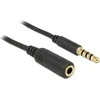 Delock Kabelis minijack plėtinys M/F 3Pin 5m juoda
