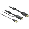 Kabelis Delock Rodyti Uostas - HDMI 5m juoda (85966)