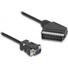 Delock Cable Video Scart kištukas (išvestis) > VGA kištukas (įvestis) 2 m