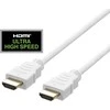 HDMI laidas DELTACO ULTRA High Speed, 48Gbps, 2m, eARC, QMS, 8K prie 60Hz, 4K prie 120Hz, baltas / HU-20A