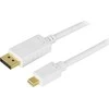 Kabelis Deltaco DisplayPort Mini – DisplayPort 3m baltas (DELTACO DP-1130 – DisplayPort kabelis –)