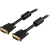 Kabelis Deltaco DVI-I - DVI-I 2m juoda (DVI-625A)