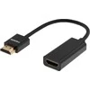Plonas HDMI kabelis, HDMI didelės spartos su Ethernet, HDMI-A - HDMI-A , 10 cm, juodas DELTACO / HDMI-1088