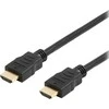 DELTACO OFFICE flex HDMI laidai, HDMI Ethernet, 4K, UltraHD 60Hz, 1m, 19 kontaktų ha-ha, juodas HDMI-1010D-DO