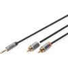 „Digitus Audio“ adapterio kabelis, 3,5 mm stereo lizdas į RCA | DB-510330-010-S