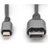 Digitus | 8K DisplayPort Adapteris Cable, Mini DP to DP, 2 m | DB-340106-020-S | DisplayPort to DisplayPort