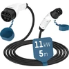 Ansmann 1900-0117 2 tipo automobilio įkrovimo kabelis, 11 kW, 5 m
