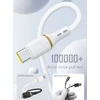 Dudao L25C USB-C - USB-C Silicone Cable 60W 1m - Baltas