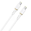 Dudao L25C USB-C - USB-C Silicone Cable 60W 1m - Baltas