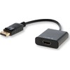 HDMI laidas Savio CL-55B, DP/HDMI, 20 cm