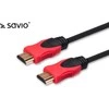 Kabelis Savio HDMI - HDMI 7,5m raudonos (SAVIO CL- 140)