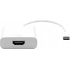 Kabelis Garbot HDMI - HDMI 0.2m balta (USB3.1 C-HDMI. M/F. Baltas 20cm)