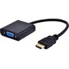HDMI į VGA adapteris su lanksčiu laidu