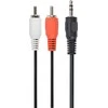 Kabelis Gembird Jack 3.5mm - RCA (Cinch) x2 1.5m juoda (CCAB-458)