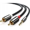 Kabelis Gembird Jack 3.5mm - RCA (Cinch) x2 1.5m juodas (31553)