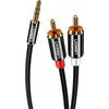 Kabelis Gembird Jack 3.5mm - RCA (Cinch) x2 1.5m juodas (31553)