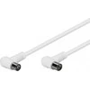 Goobay antenos laidas su kampinėmis jungtimis, 2,5 m, baltas