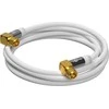 Wentronic Antenos jungtis FF SAT Balta Angled Goobay 1m