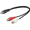 Kabelis Goobay RCA (Cinch) - RCA (Cinch) x2 0.2m juoda (50005)