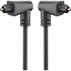 Toslink KAMPINIS optinis kabelis 2x90 laipsnių. Goobay 1m