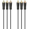 Hama RCA (Cinch) x3 - RCA (Cinch) x3 kabelis 3m juodas (002051510000)