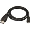 Video Kabelis micro HDMI (M) - HDMI M, HDMI 1.4 - High Speed with Ethernet, 2m, juoda