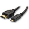 Video Kabelis micro HDMI (M) - HDMI M, HDMI 1.4 - High Speed with Ethernet, 1m, juoda, EOL