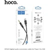 Kabelis AUX Jack 3,5 mm - USB C Hoco 1 m UPA19 juodas