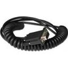 Honeywell Industrial Cable: RS232 (5V signals), juodas, DB9 Female, 3m (9.8´), coiled, 5V external power with option power on pin 9, w/o ferrite