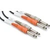 Kabelis Hosa 6,3 mm x2 lizdas – 6,3 mm x 2 2 m juoda lizdas (CPP-202)