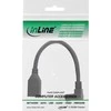 InLine DisplayPort adapterio laidas, 8K4K, kampu žemyn - 0,15 m