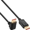 InLine 8K (UHD-2) DisplayPort Cable, upward angled, juodas – 1m