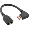 InLine DisplayPort Adapteris Cable, 8K4K, right angled – 0.15m