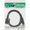 Kabelis InLine Rodyti Uostas - DVI- D 0.3 m juoda (17117)