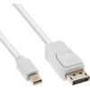 Kabelis InLine Rodyti Port Mini - DisplayPort 1m balta (17131)