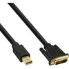 Kabelis InLine DisplayPort Mini - DVI-D 2m juoda (17222)