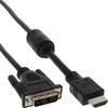 Kabelis InLine HDMI - DVI- D 3m juoda (17663)